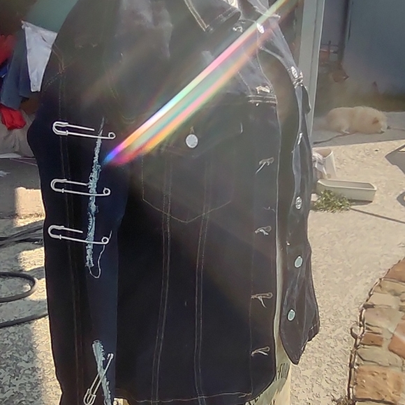 Gothic Jean jacket Halloween - Picture 7 of 9